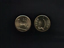 Ireland 20 PENCE KM-25 2000 X 1 Eire Pre Euro UNC Irish HARP HORSE Currency COIN