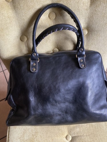 Wunderschöne Tasche in Schwarz mit Stickereien -- Francesco Biasia - Bild 6 von 10