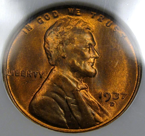 1937-D Lincoln Cent NGC MS-67 RD...Amazing Coin, Great Strike, Lustrous, So NICE