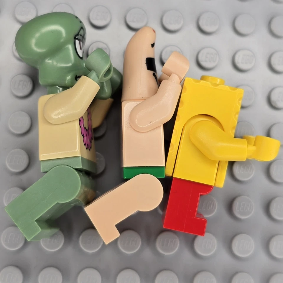 Lego Bob Esponja Pantalones Cuadrados Minifiguras Lote BOB035 BOB036 BOB037 Set 3818 Foto 4 de 4