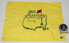ADAM SCOTT SIGNED 2013 MASTERS PIN FLAG AUGUSTA NATIONAL CHAMPION BECKETT COA