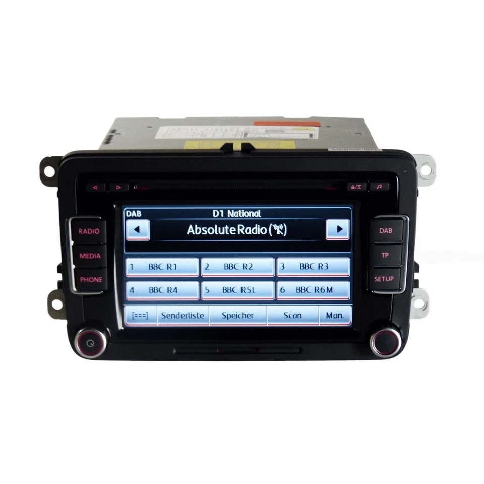 VW RCD 510 Radio DAB+ Autoradio mit Code VW Golf VI 6 Polo 6R Touran Caddy 2C - Bild 4 von 4