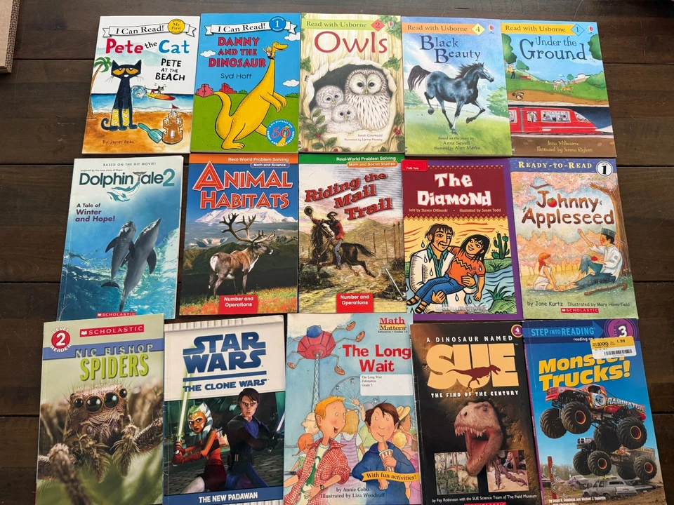 Huge Lot 60 Readers Level Easy 1 2 3 Kids Books Early Easy Readers Mixed Lot (4) - Image 4 of 4