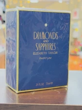 * DIAMONDS and SAPPHIRES by ELIZABETH TAYLOR * splash PURE PARFUM 7,5 ml 1/4 oz