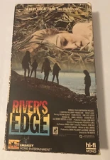 RIVER'S EDGE VHS (1987) Keanu Reeves, Crispin Glover, Dennis Hopper CULT RARE