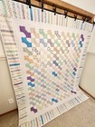 Handmade Patchwork Bow Tie Quilt And Pillow — photo 7
