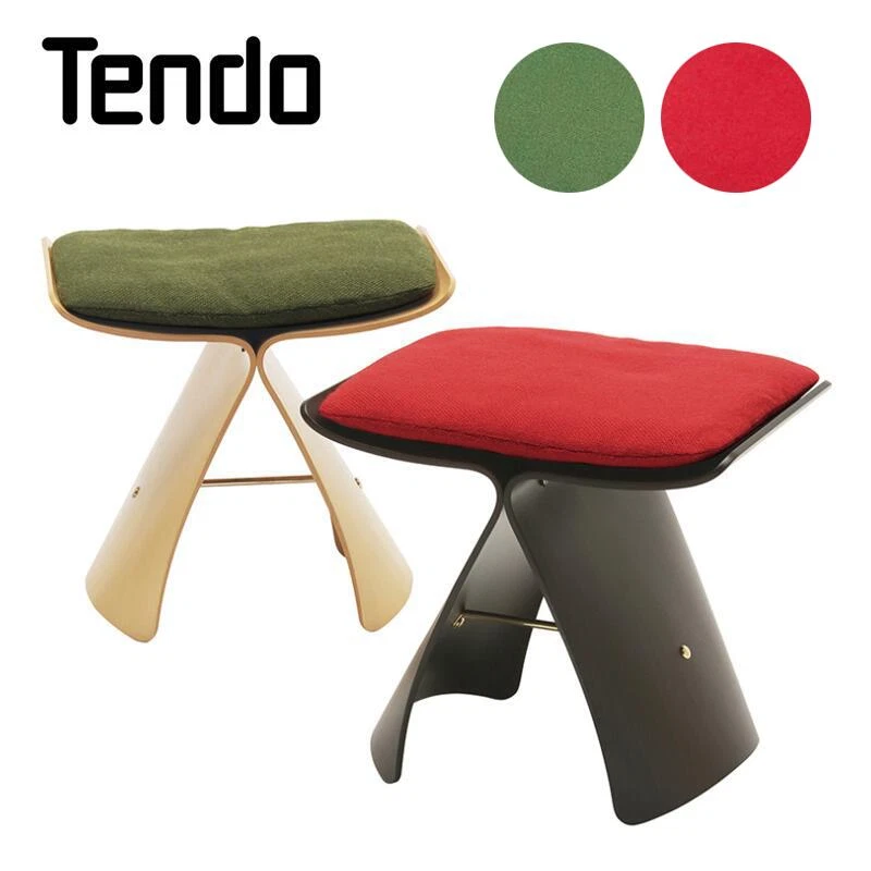 Sori Yanagi Butterfly Stool Cushion Green Tendo Mokko Cushion Only No Chair - Image 4 of 4