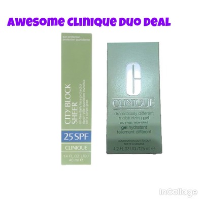 Clinique Dramatically Different Moisturizing Gel  4.2oz City Block Sheer 1.4oz