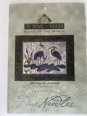 McKenna Ryan At Home In The Woods Quilt Block 8 Sharing The Solitude - Image 1 of 4