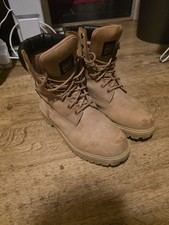 Timberland Pro Direct Attach 8 Inch Work Boots Wheat Nubuck Size UK 11