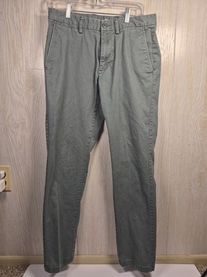 Old Navy Mens Ultimate Slim Pants 30x32 Light Green Chino Casual Slim Fit