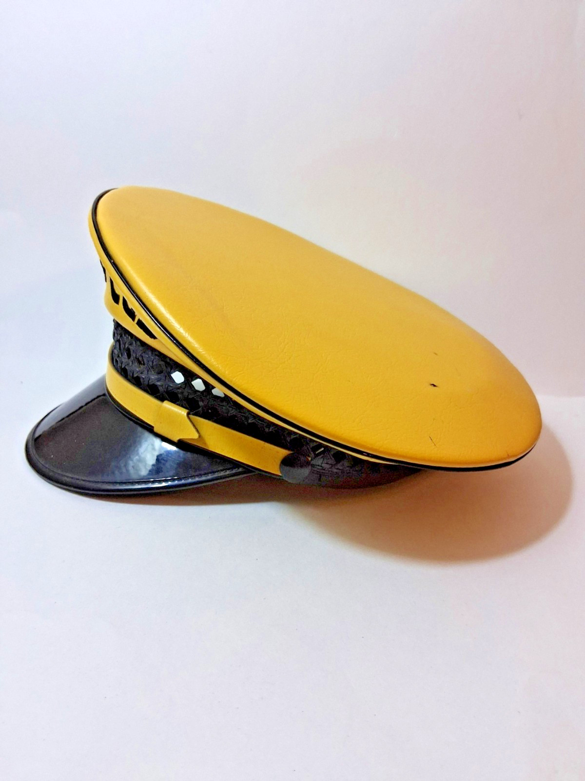 VTG 1940s-50s YELLOW CAB CO. DRIVER HAT - LANCASTER BRAND LOS ANGELES Size 6 7/8