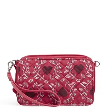 Vera Bradley Womens Cotton All in One Crossbody Purse With RFID Protection, I...