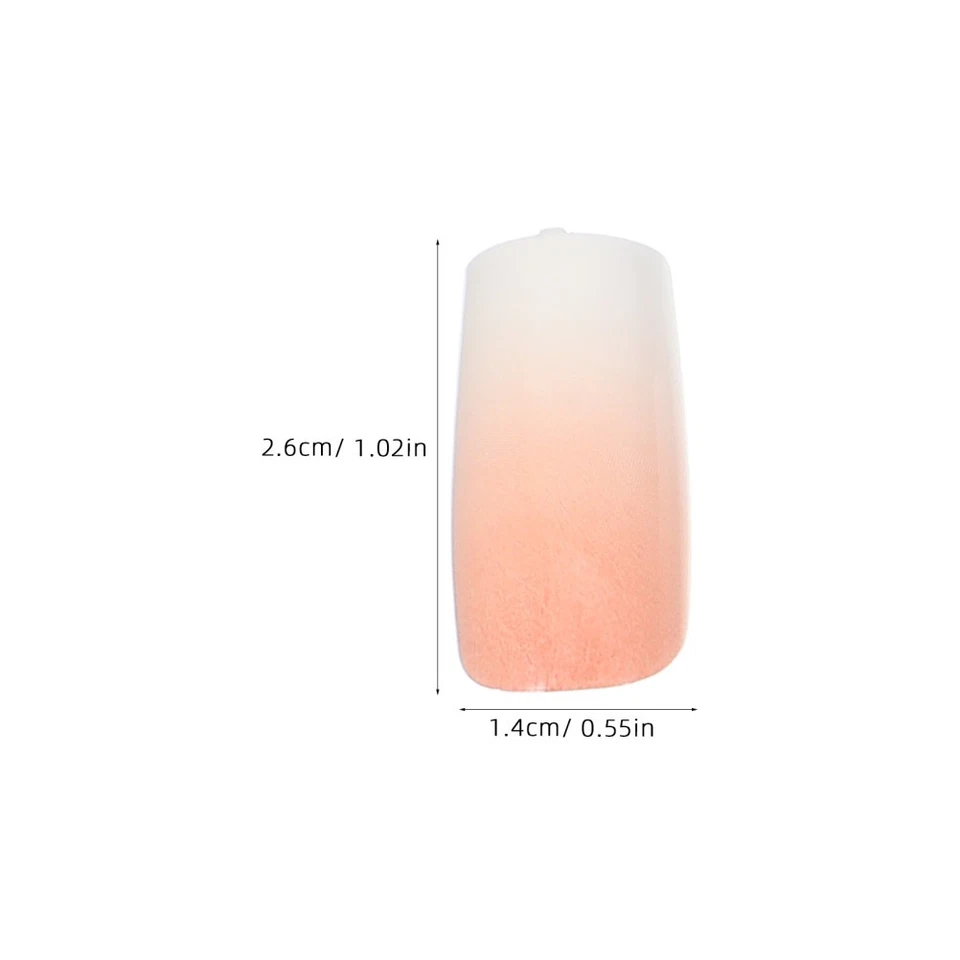 120 Stück kurze künstliche Fingernägel mit Farbverlauf für Damen – künstliche - Bild 3 von 4