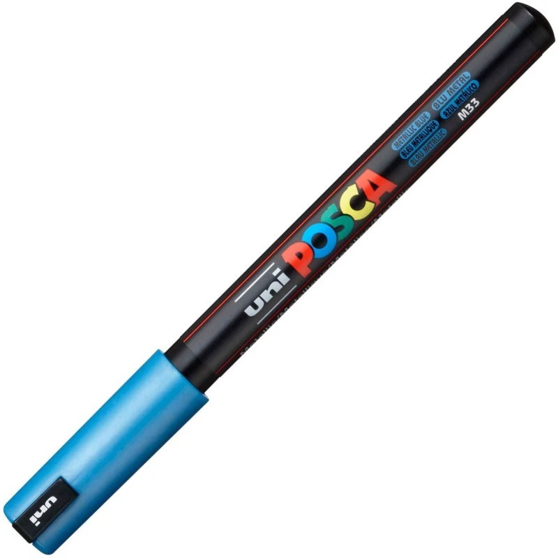 Université POSCA peinture stylos Art marqueurs - PC-1M PC-1MR PC-3M PC-5M PC-8K Bleu Métallique PC-1MR Ne Pas Appliquer