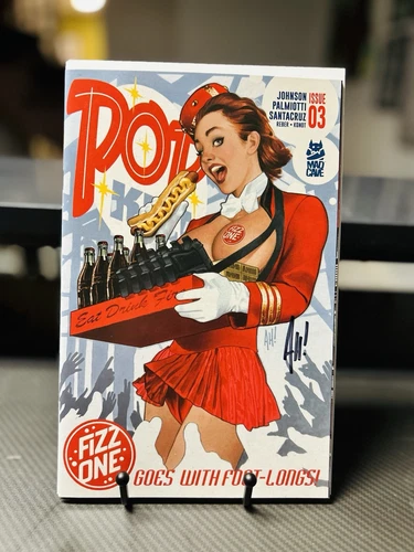 **SIGNED Pop Kill #3 Adam Hughes Variant 2025 NM HeroesCon HIGH GRADE COA