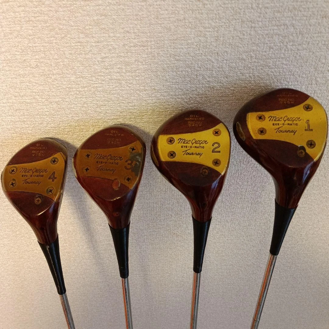 MacGregor Tommy Armour 945w Eye-O-Matic Persimmon Golf Iron 1-4