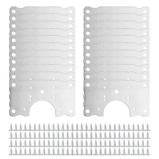 Hinge Mounting Plate Fix, Cabinet Repair Kit, Professional Door 10 Pack 