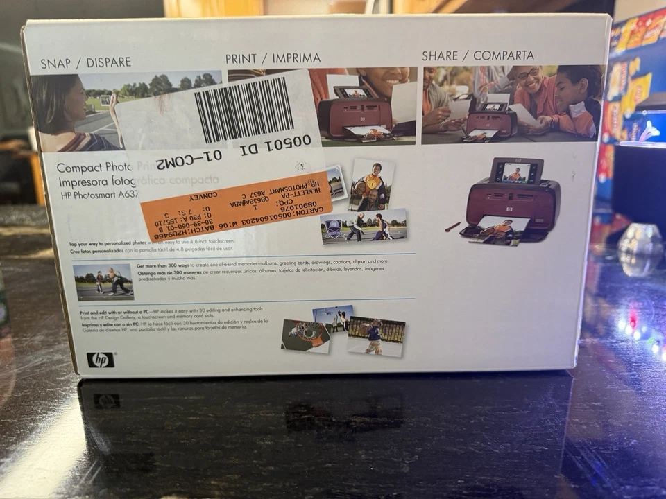 HP PhotoSmart A637 Digital Photo Inkjet Printer - Image 3 of 4