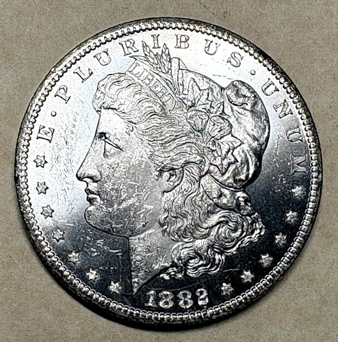 1882 Carson City Mint Morgan Silver Dollar - MS+ - FREE INSURED SHIPPING!