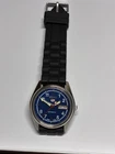 AUTOMATIC VINTAGE SEIKO 5 JAPAN 6309A MENS BLUE COLOR DIAL WATCH a1863-U