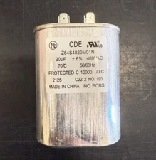 Aerovox 6005-MF (Z64S4820M01N) 20uF 480V 70'C Oil Filled Capacitor - FREE SHIP