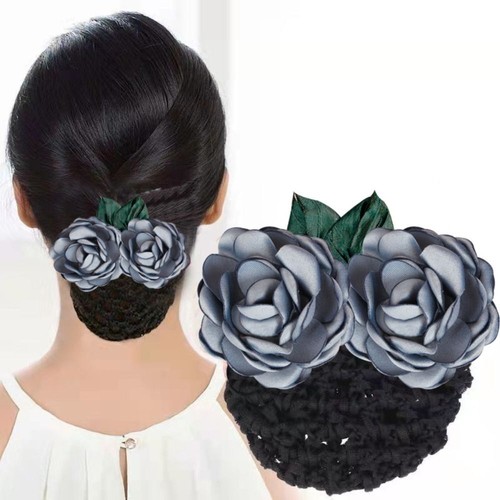 Ponytail Clip Korean Bun Snood Headdress Hairgrips Cover Net for Girls - Picture 15 of 23