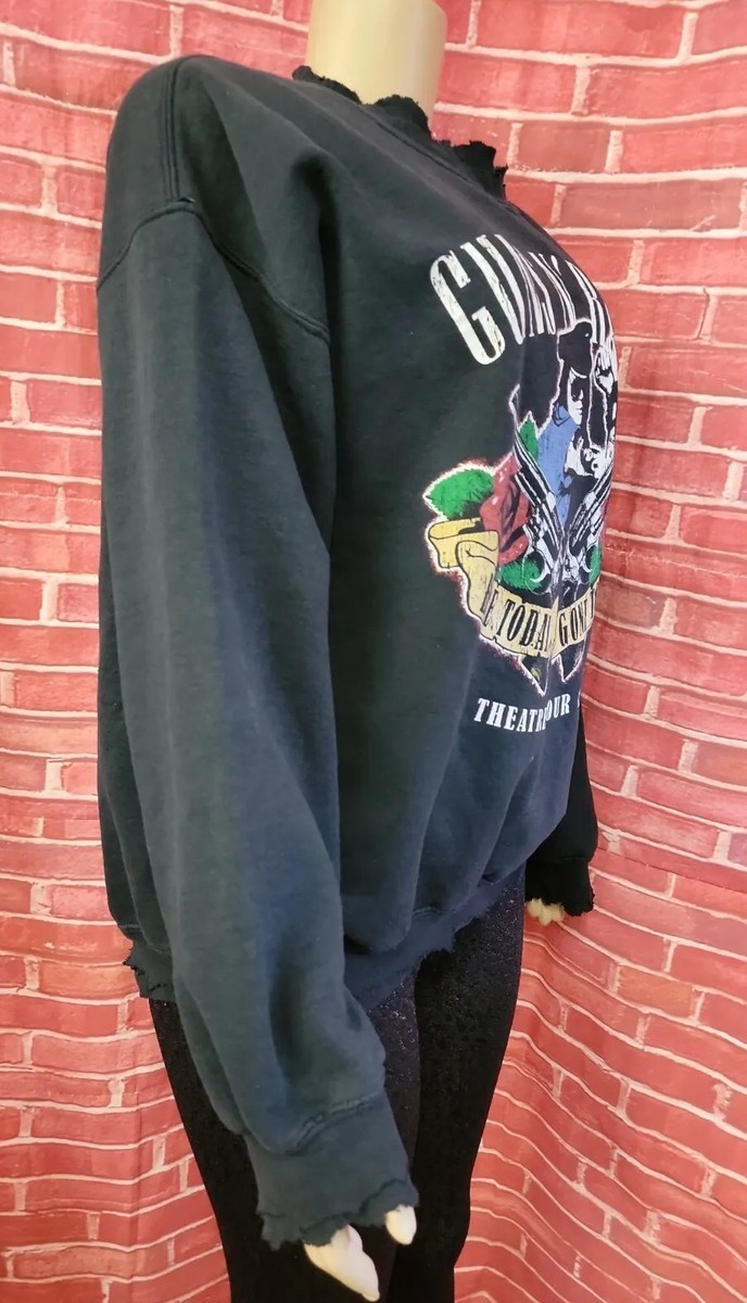 Guns N Roses Vintage Distressed Theatre Tour 1991 Wash black