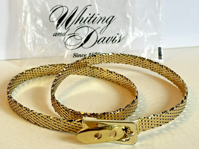 Whiting & Davis Vintage‎ Gold Mesh Belt VINTAGE WHITING & DAVIS GOLD TONE MESH BELT BUCKLE STYLE  main image 4