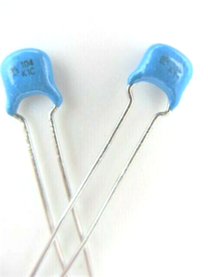 25X - .1uF / 0.1uF @ 100V 10% X7R (MURATA) Radial Ceramic (MLCC) Capacitor # 122 - Foto 7