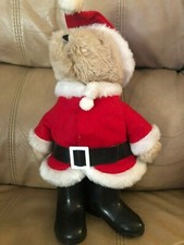 Vintage Rare 13" 1983 Christmas Paddington Bear Santa Claus by Eden Toys Tea