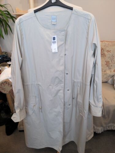 GAP beige lightweight cotton coat size L - Picture 1 of 9