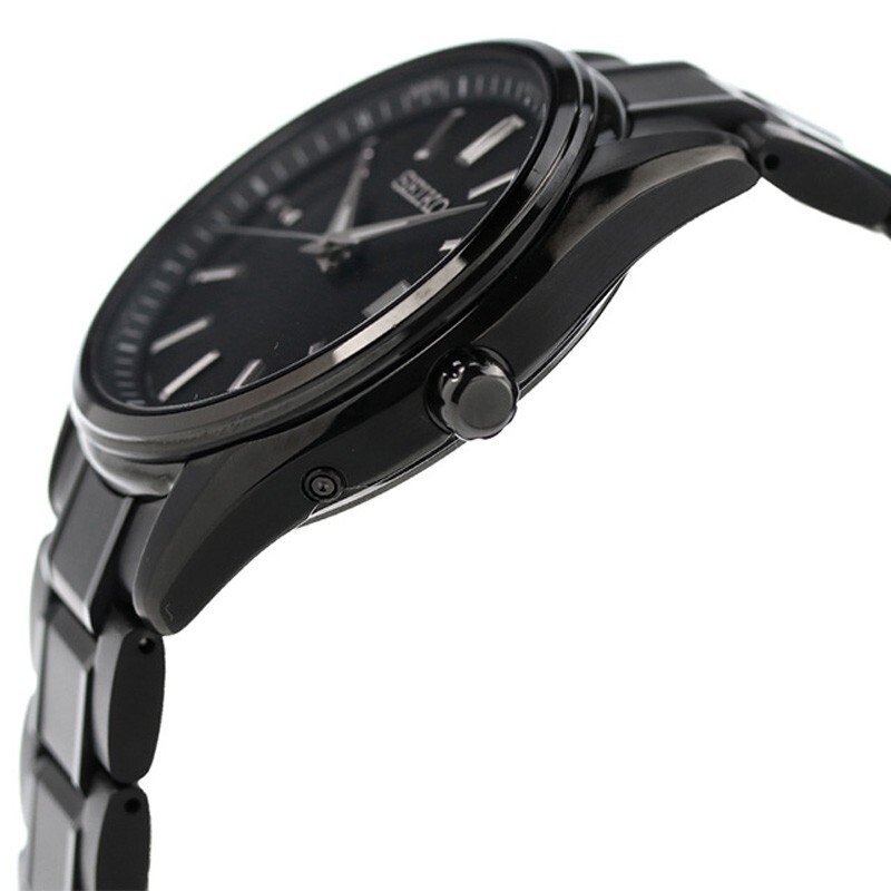 Seiko Selection SBTM343 Total Black Solar Radio Sapphire Titanium