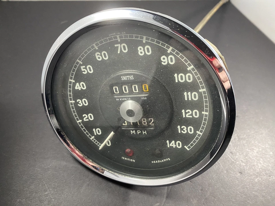 1963-1964 Jaguar 3.4 и 3.8 литровый спидометр SN 6326/12 - Изображение 3 из 4