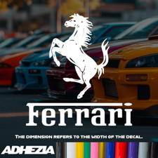 Ferrari Logo Decal Vinyl Sticker - Design for Cars, Bumpers, Windows, Ferrari