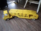 Vintage 1960s Tonka Car Carrier Transporter Yellow White Wall Tires 28" Nice