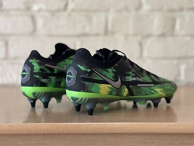 Nike Phantom GT2 Elite SW SG-Pro AC Black Green Soccer Nike Phantom GT2 Elite SW SG-Pro AC Black Green Soccer