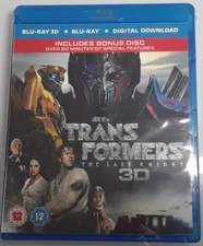 TRANSFORMERS: THE LAST KNIGHT Brand New 3D Blu-Ray + 2D + Bonus Disc 2017 Movie