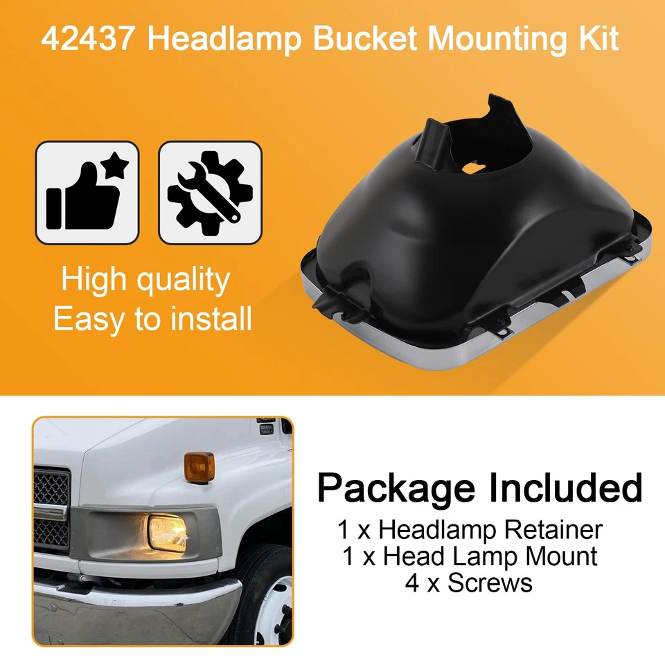 Headlight Bracket Mounting Kit 42437 For LH or RH side For GMC/Buick/Oldsmobile - Image 2 of 4
