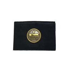 Cigar Cutters by Jim Genuine Black Leather Bifold Wallet (Come & Take It)