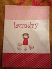 Quality Lingerie / Underwear/ Laundry Bag New 37 x 25 cm Pink Girl Bird Cat Spot