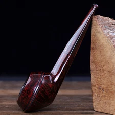 Briar Ukulele Pipe Handmade Bulldog Tobacco Smoking Pipe Smooth Freehand Pipe