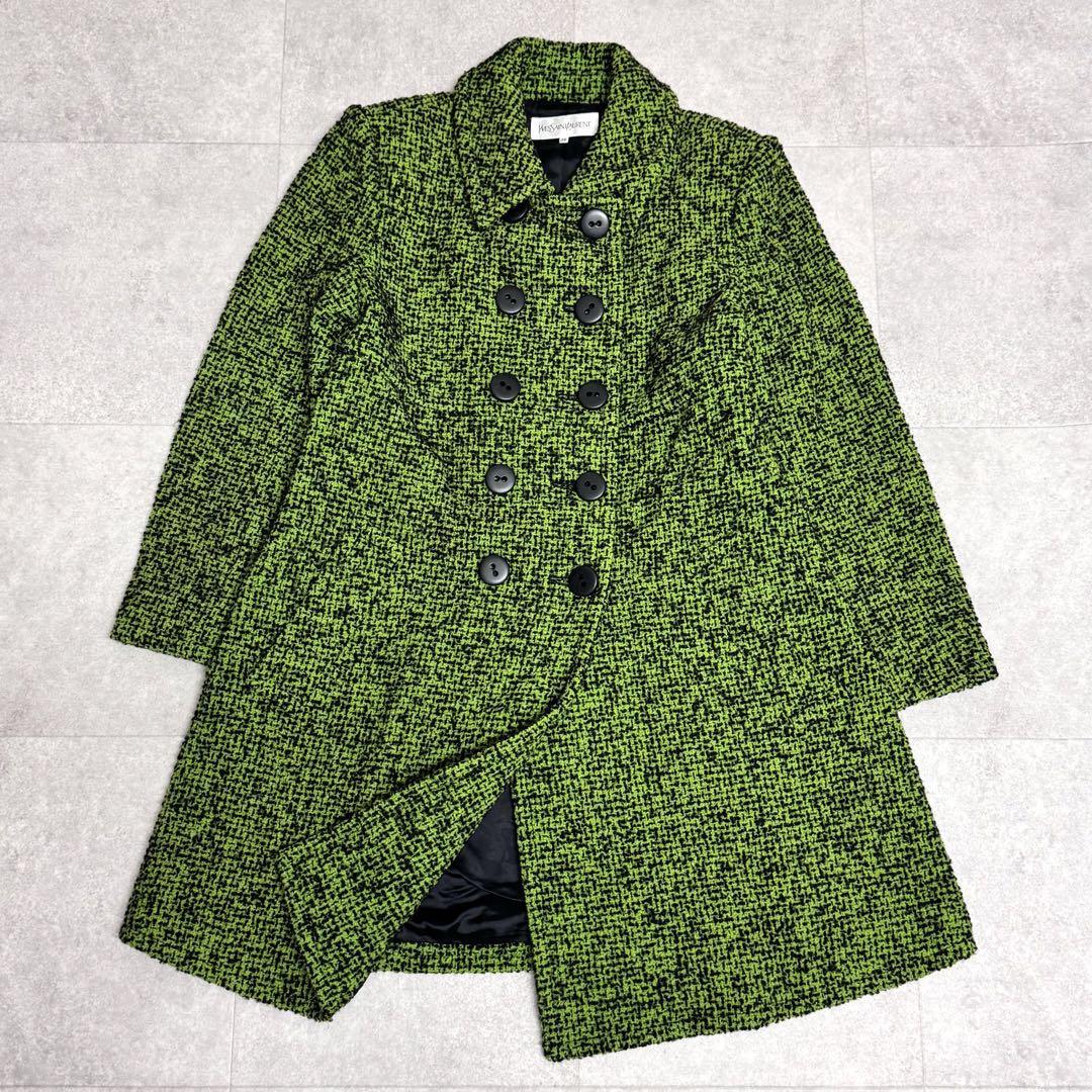 YVES SAINT LAUENT Tweed Coat Vintage | eBay YVES SAINT LAUENT Tweed Coat Vintage | eBay