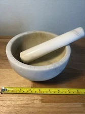 Koville Mortar and Pestle Luxury Natural Stone 7” Bowl