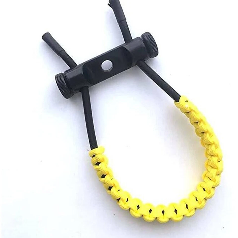 1 pieza Compuesto Arco Muñeca Eslinga Correa Trenzada Cuerda Ajustable Tiro con Arco Caza Foto 3 de 4
