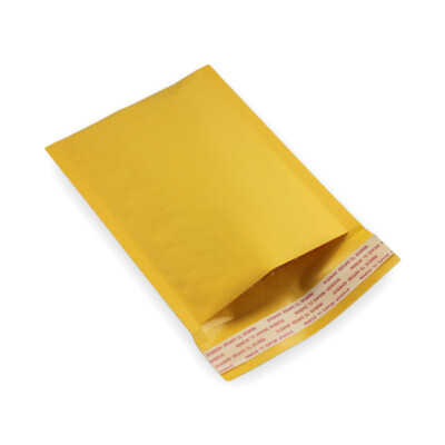 Busta Imbottita 500 Buste Imbottite Kraft Bubble Mailer #000, 4x7 Pollici, Made In USA - Zforce, Per Spedizioni Buste Imbottite 4x7 Pollici