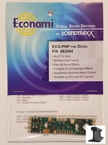 SoundTraxx ~ New 2026 ~ Econami ~ ECO-PNP ~ Diesel ~ Sound Decoder ~ 882004