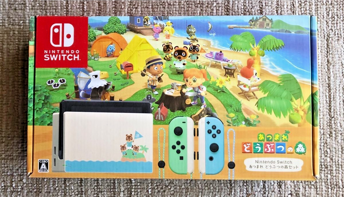 Nintendo Switch HAC-001 本体一式＋SD128GB＋あつ森 Nintendo Switch あつまれ どうぶつの森 本体セット・キャリングケース