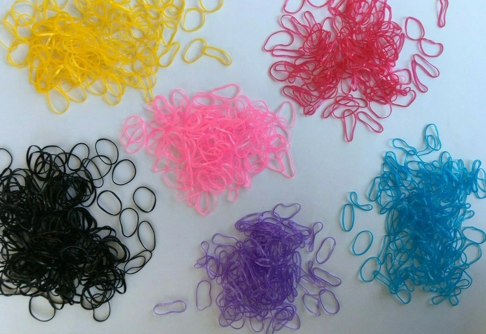 SANDRII`S WAREN Pferde Mähnengummis Kleine Gummiringe Bänder Gummibänder für Mähne Mähnenzöpfe