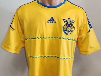 新品 adidas代表2012 ユニフォームL黄色EUROサッカー希少 Football shirt soccer FC Ukraine Home 2011/2012/2013 jersey Adidas